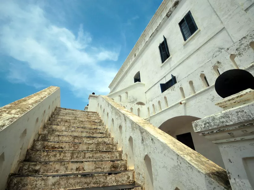 Cape Coast castle, 17th century - central stairway detail