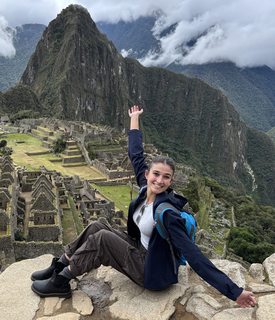 Ambika Vijayakumar at Machu Picchu in Peru