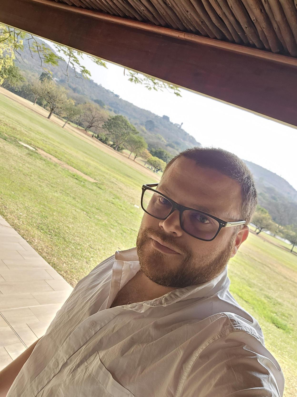 Selfie of Matthew Smith on vacation