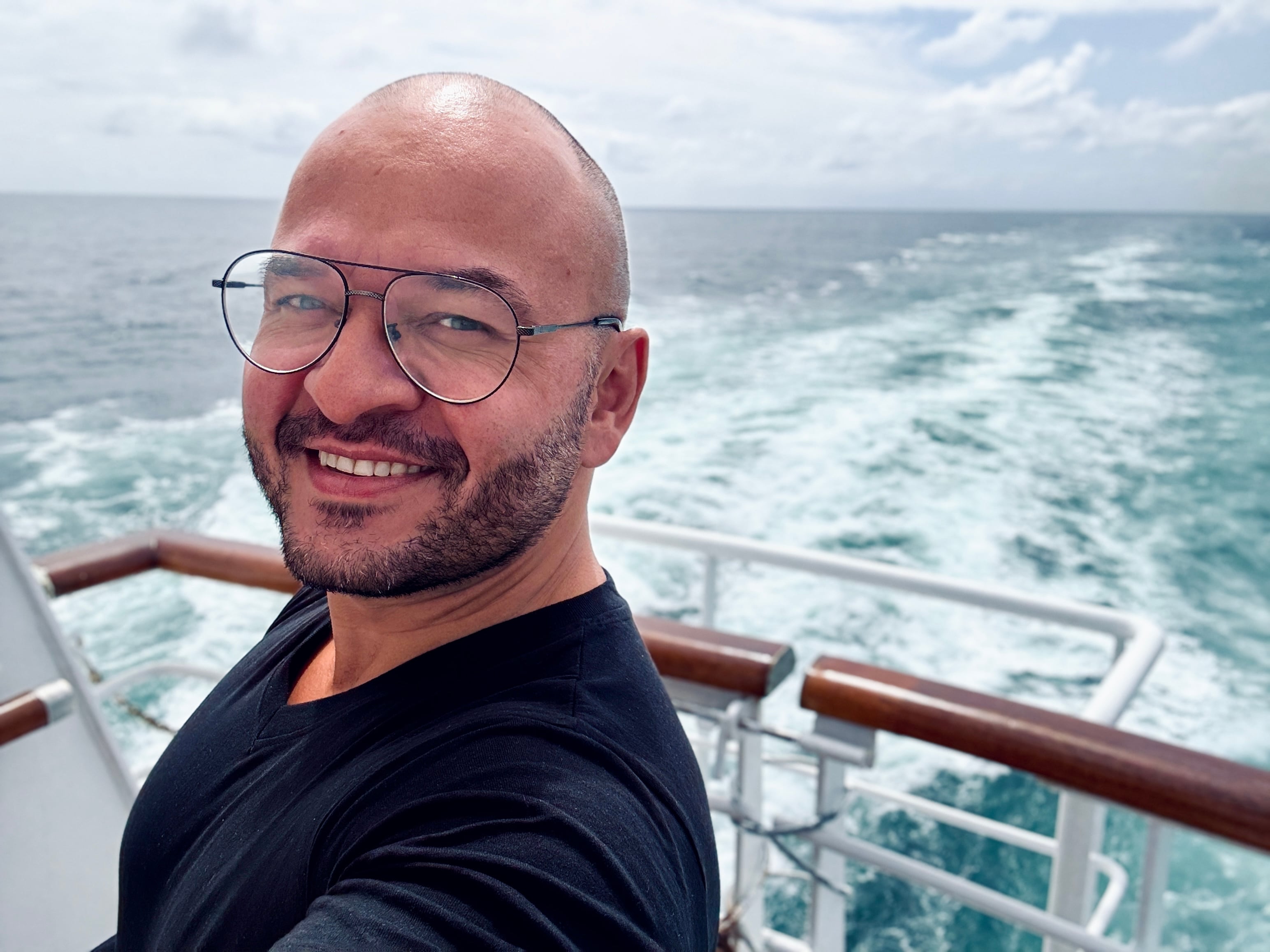 Richard Toledo on a cruise