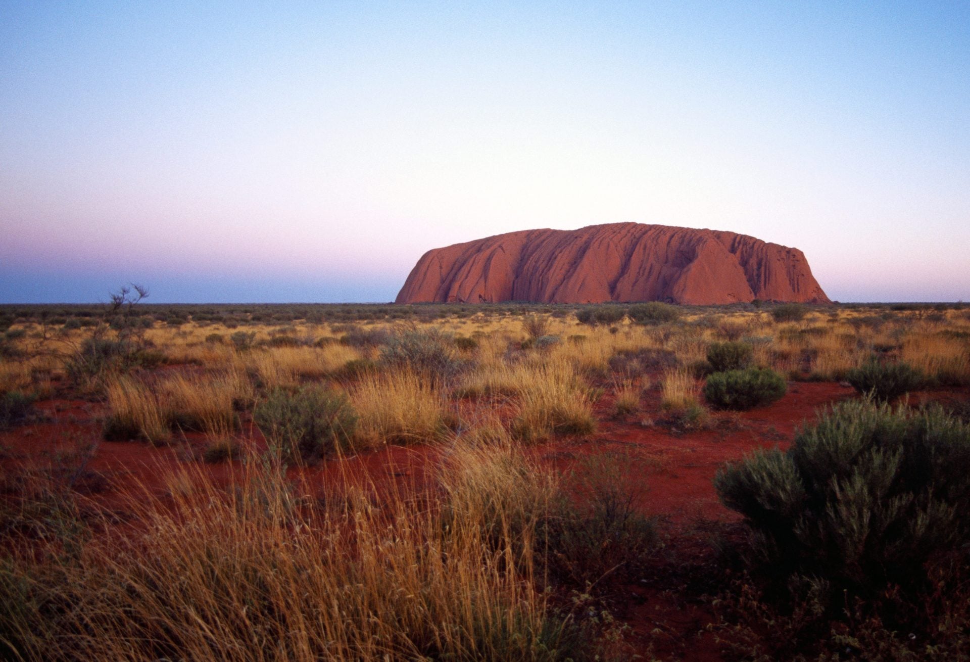 Uluru, Northern Territory (©Tourism Australia) A view of the massive monolith of Uluru or Ayers Rock in Australia's Northern Territory.