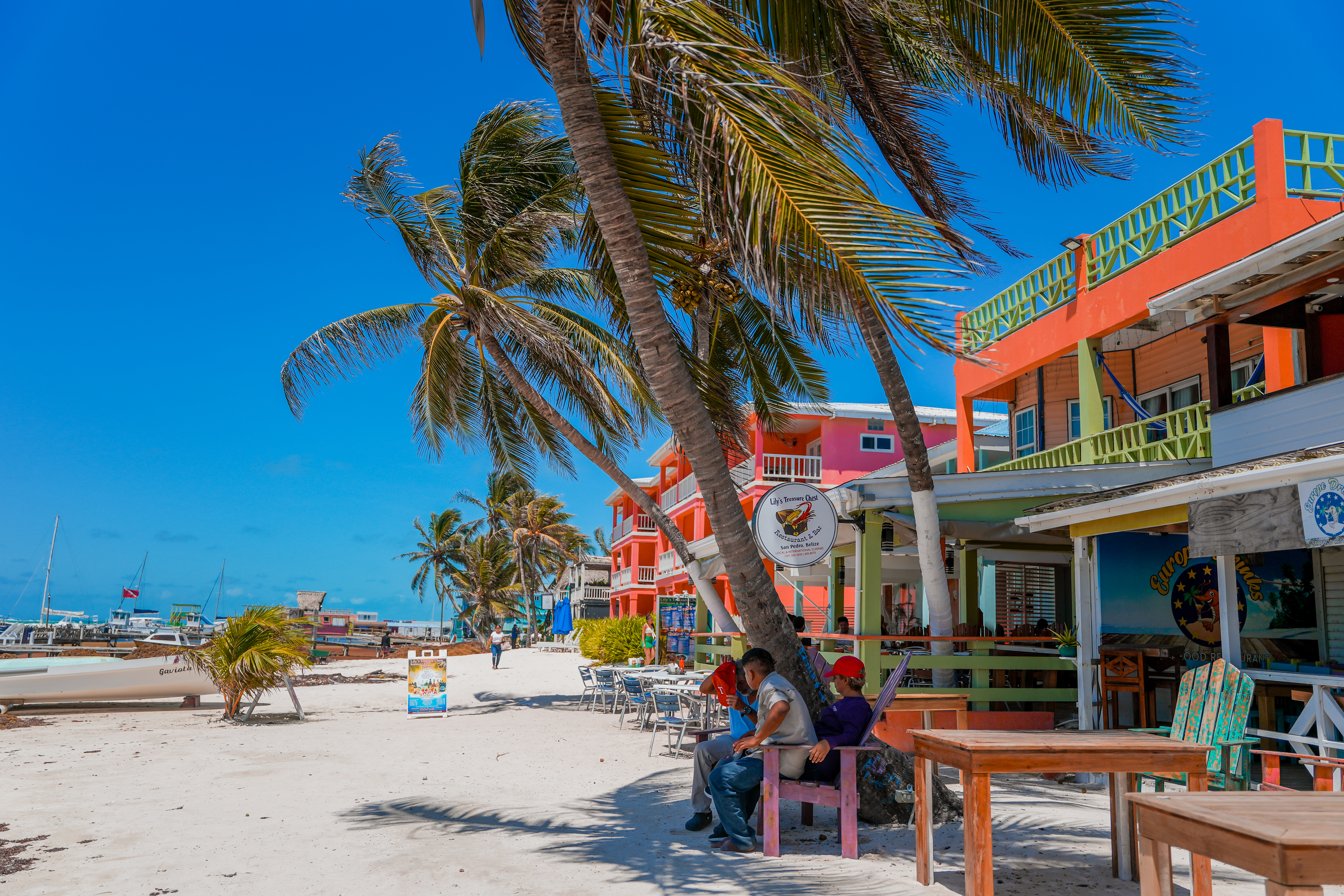 Beachside Restaurant in San Pedro, Belize