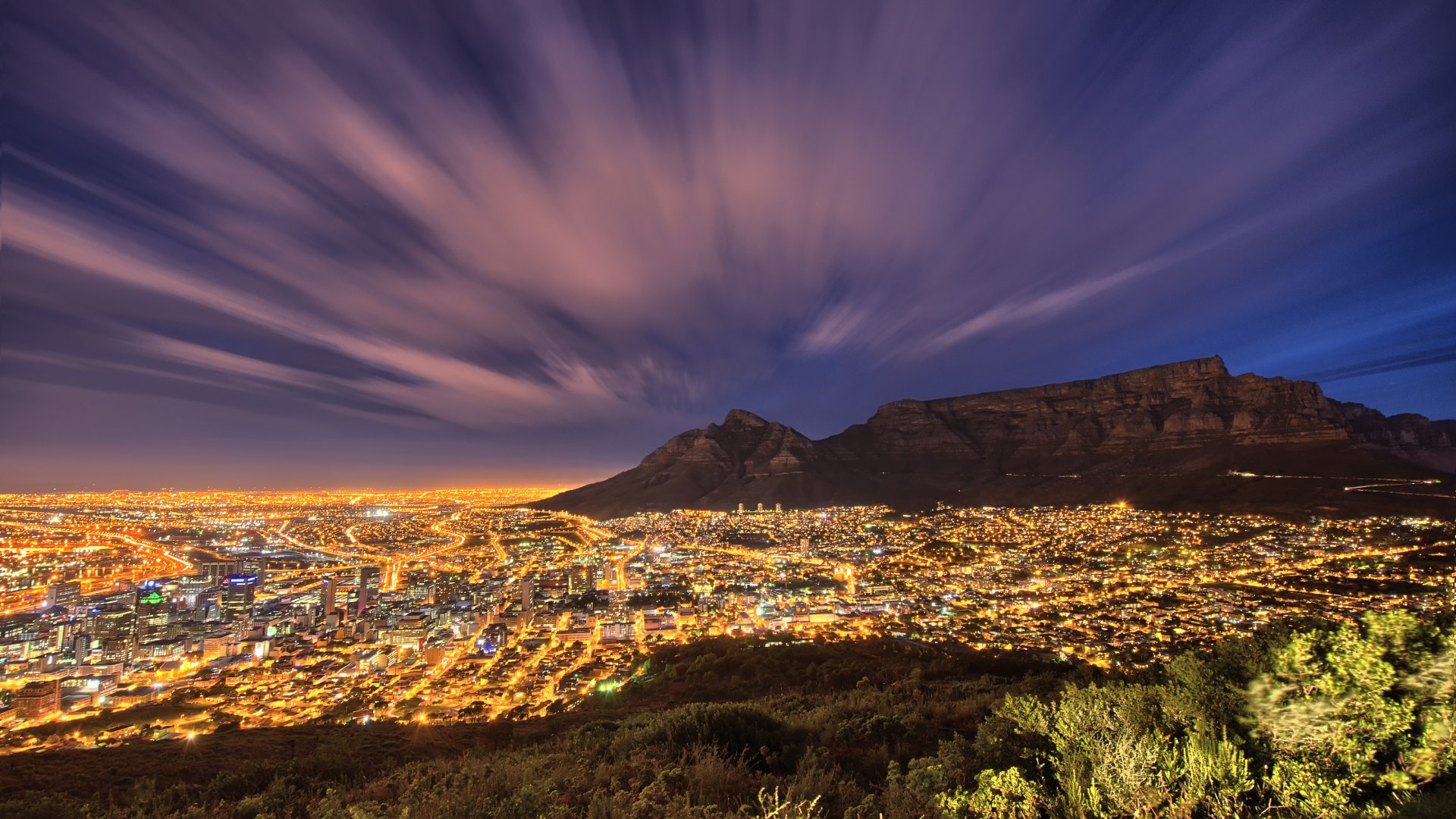 Cape Town at Night, South Africa