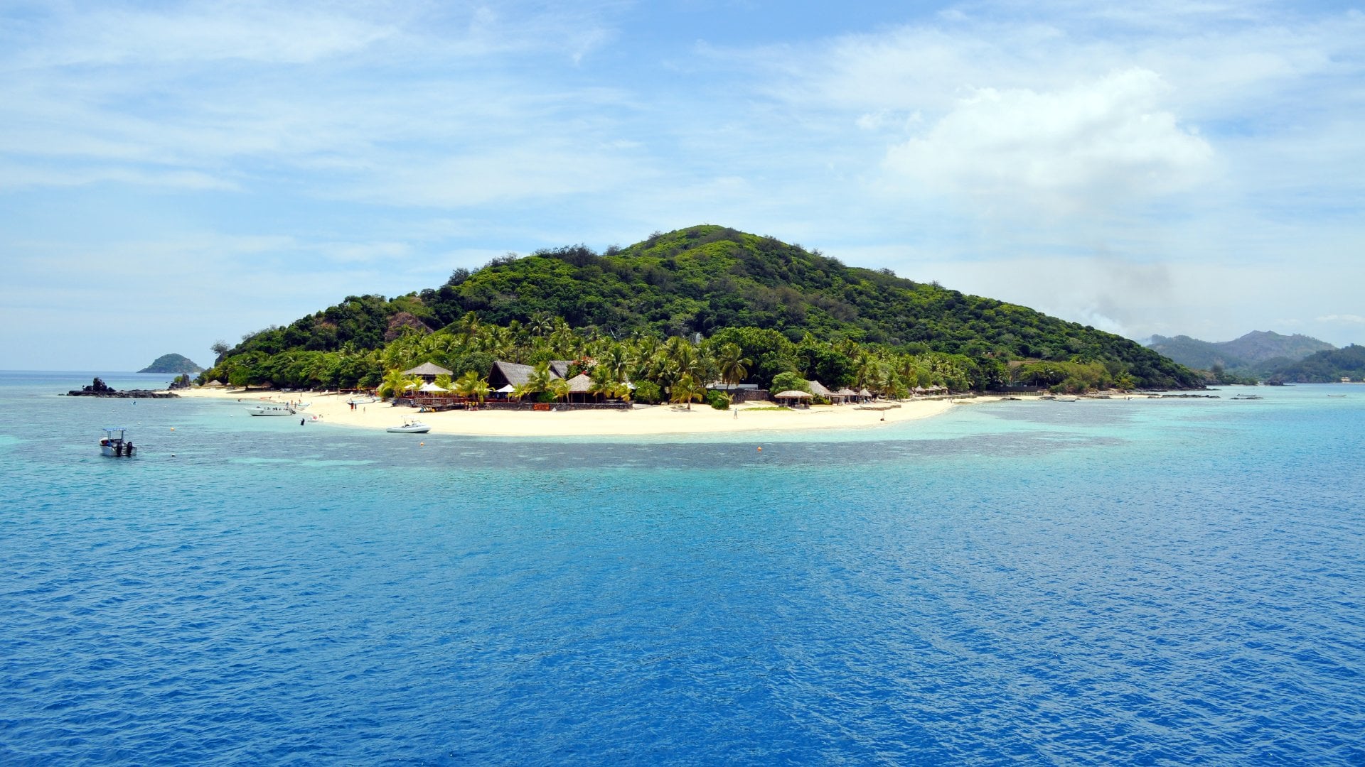 Castaway Island in Fiji.