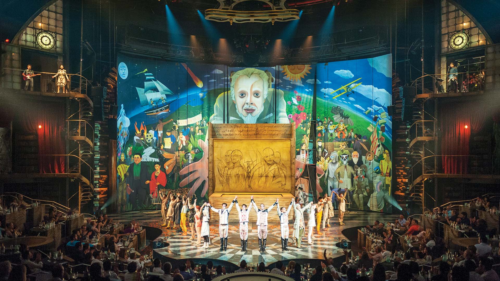 The cast takes a bow after a performance of Cirque du Soleil's JOYÀ in Mexico