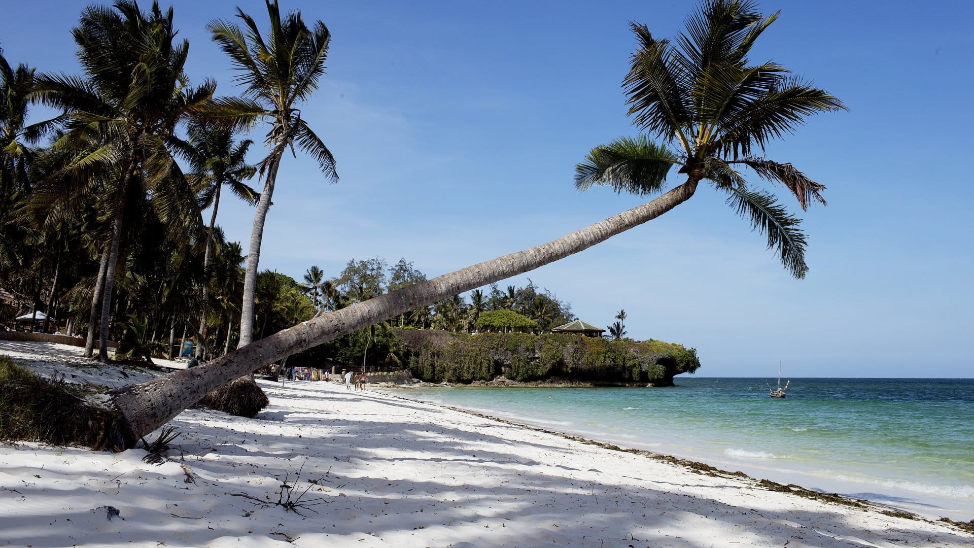 Diani Beach in Mombasa, Kenya