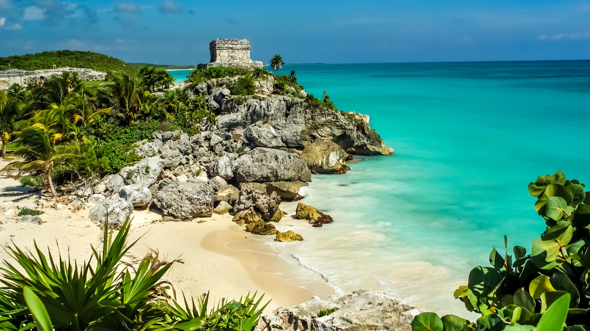 God of Winds Temple at Tulum Ruins, Tulum, Yucatan Peninsula, Mexico