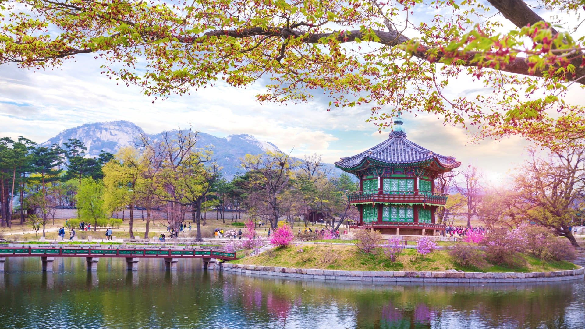 Gyeongbokgung Palace in spring, Seoul, South Korea Vacations