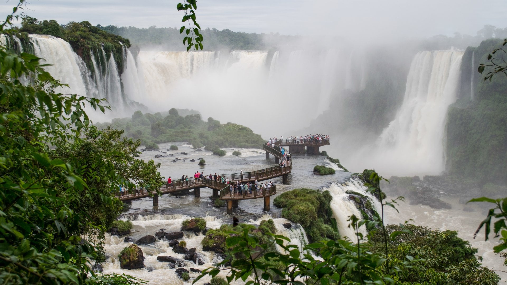 Iguazu Falls National Park between Brazil and Argentina 