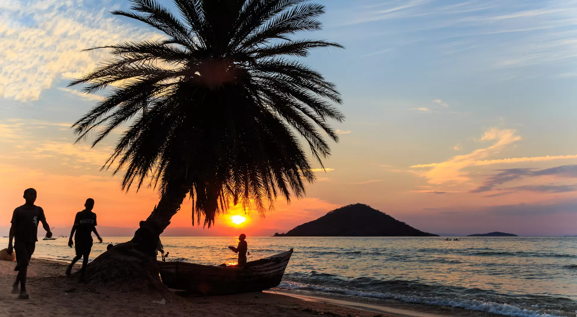 Malawi Beach at Sunset, Malawi