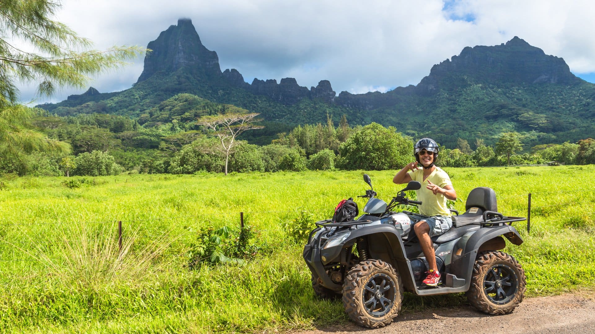 Moorea Island in the French Polynesia