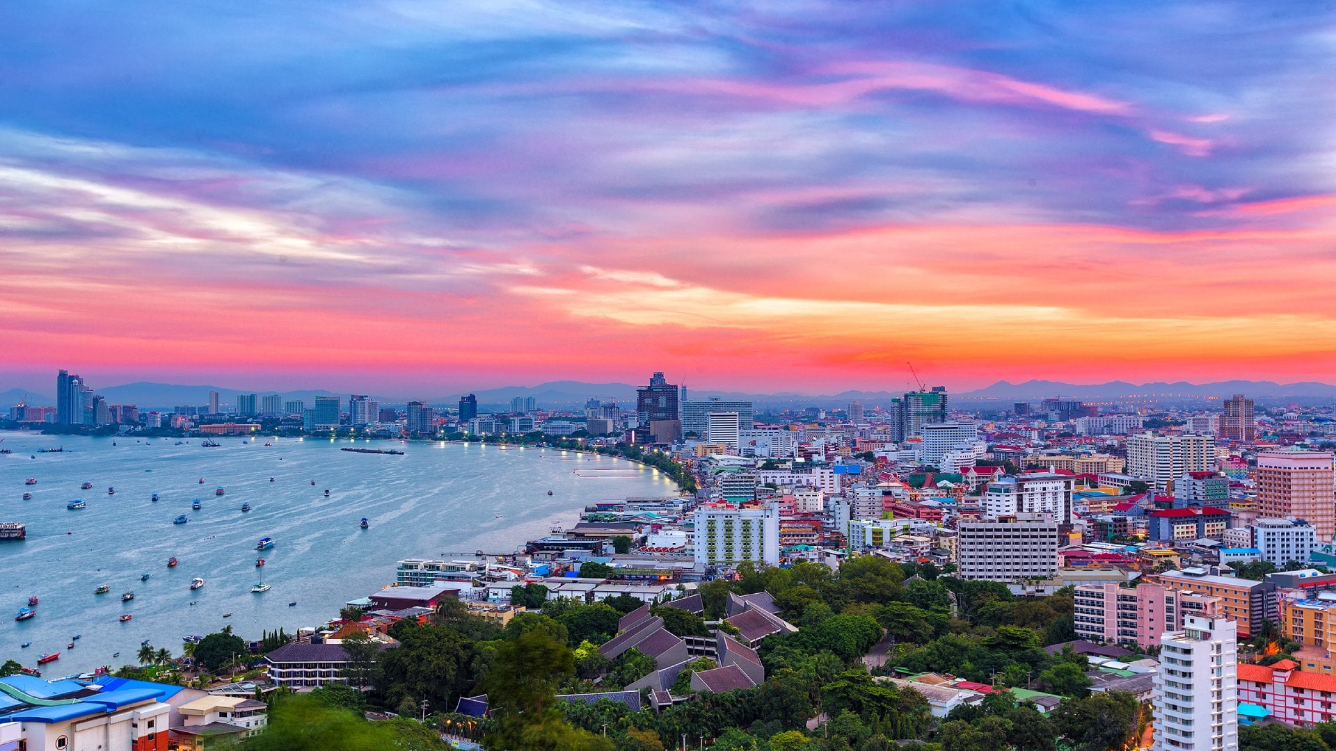 Pattaya at Twilight, Thailand