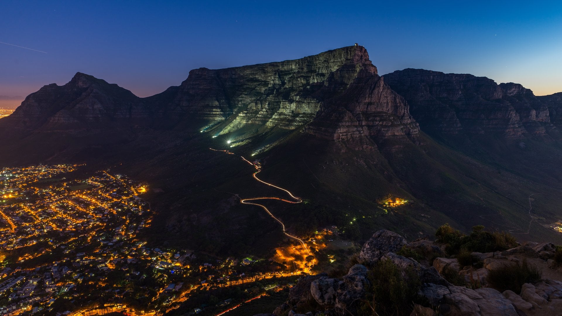 Table Mountain at Sunset, Cape Town, South Africa