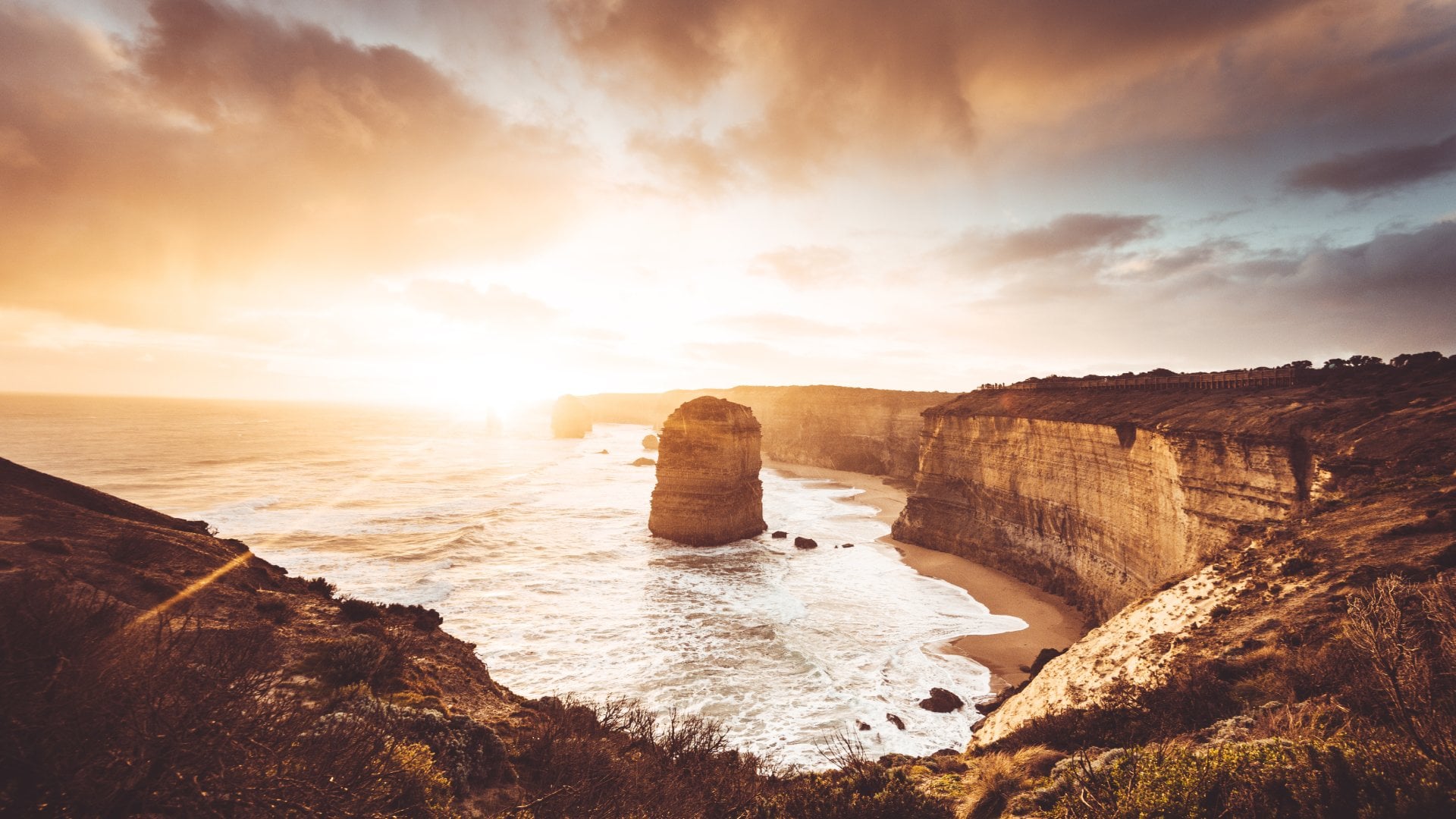 Twelve apostles view at dusk