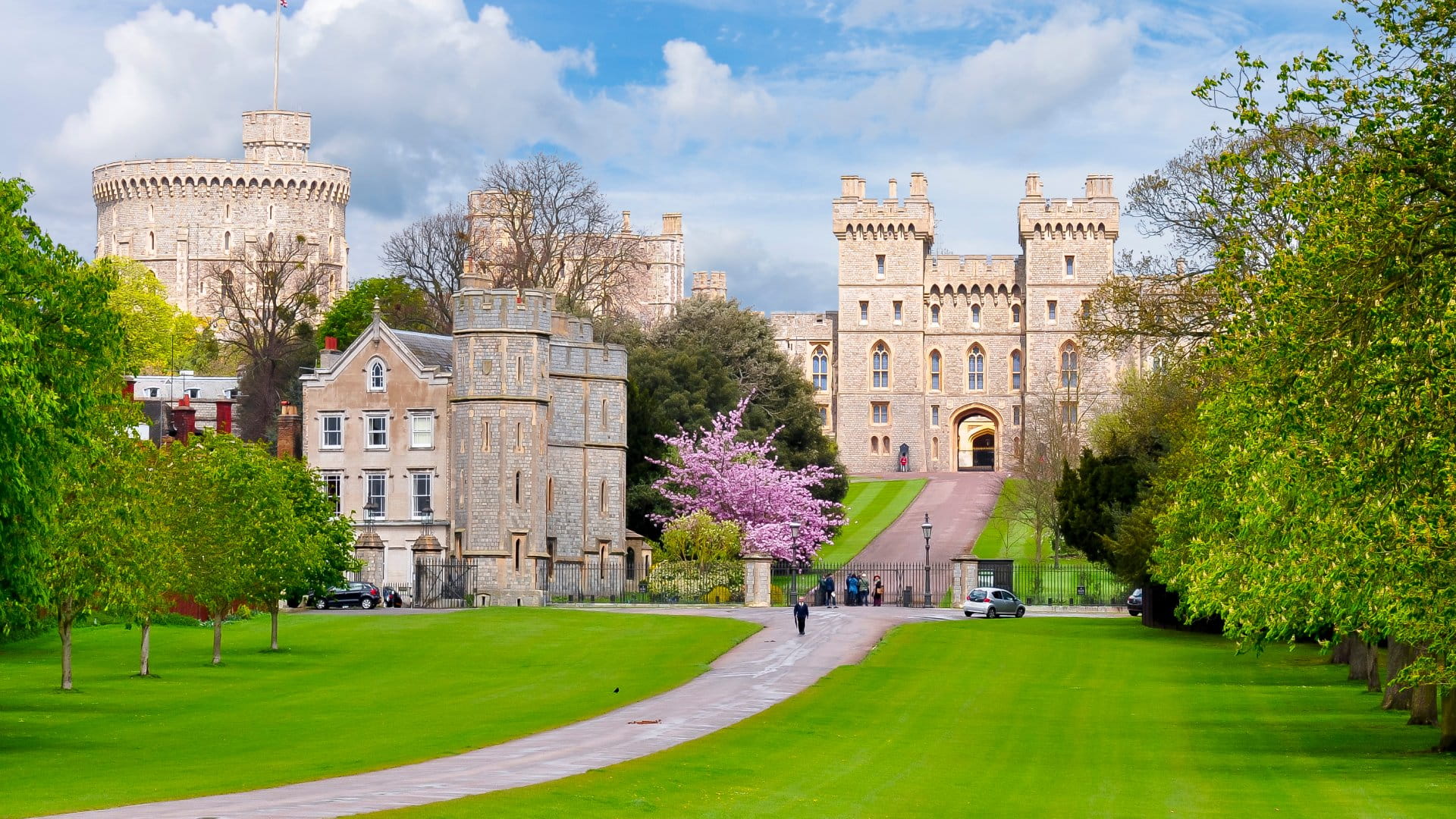 Windsor Castle in spring, Thames Valley, England, UK 