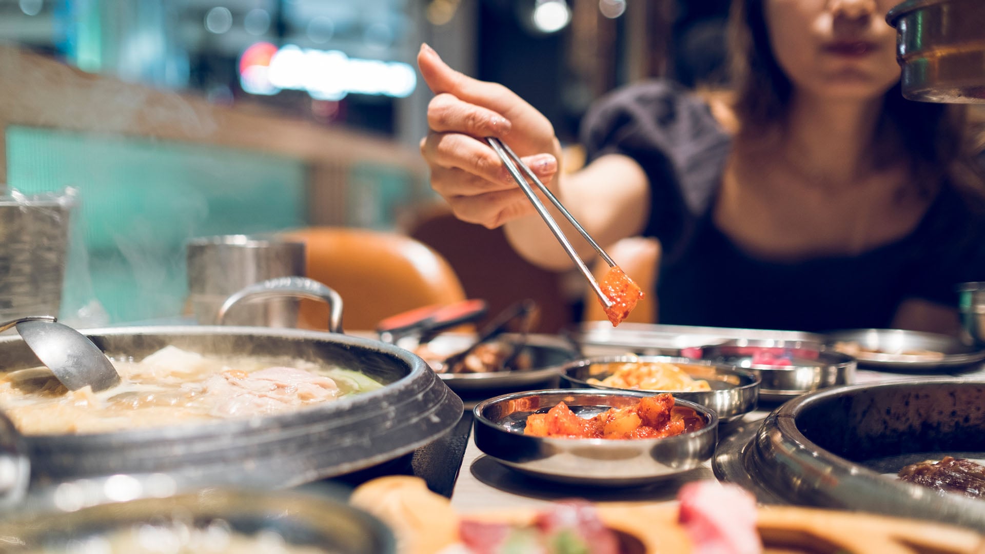 Korean BBQ with full side dishes