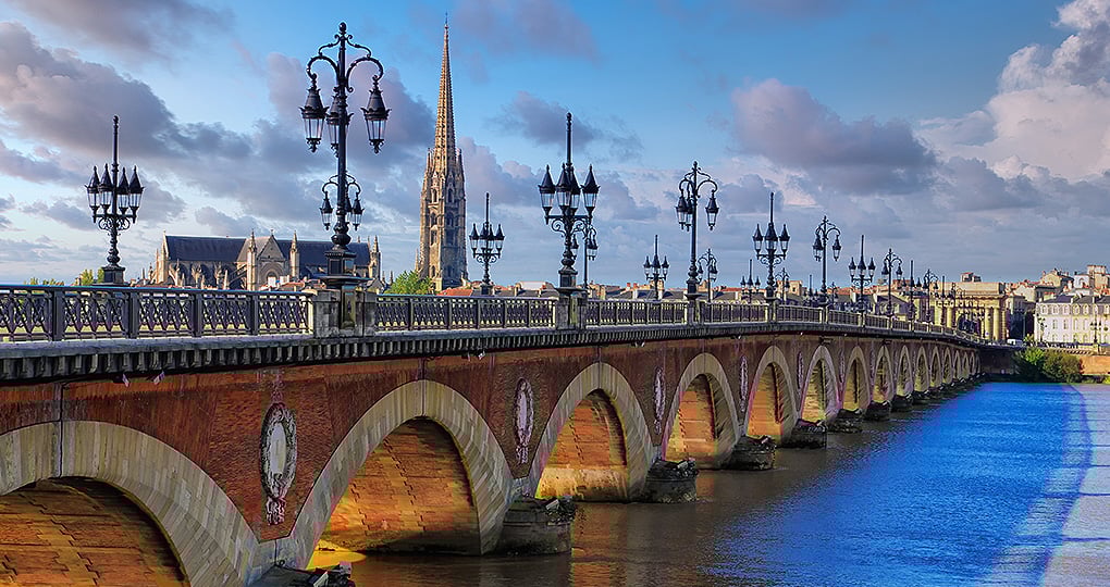 The Gothic Cathédrale Saint-André dominates the skyline of Bordeaux The Gothic Cathédrale Saint-André dominates the skyline of Bordeaux