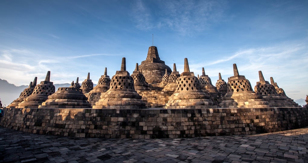 The famed Buddhist temple of Borobudur