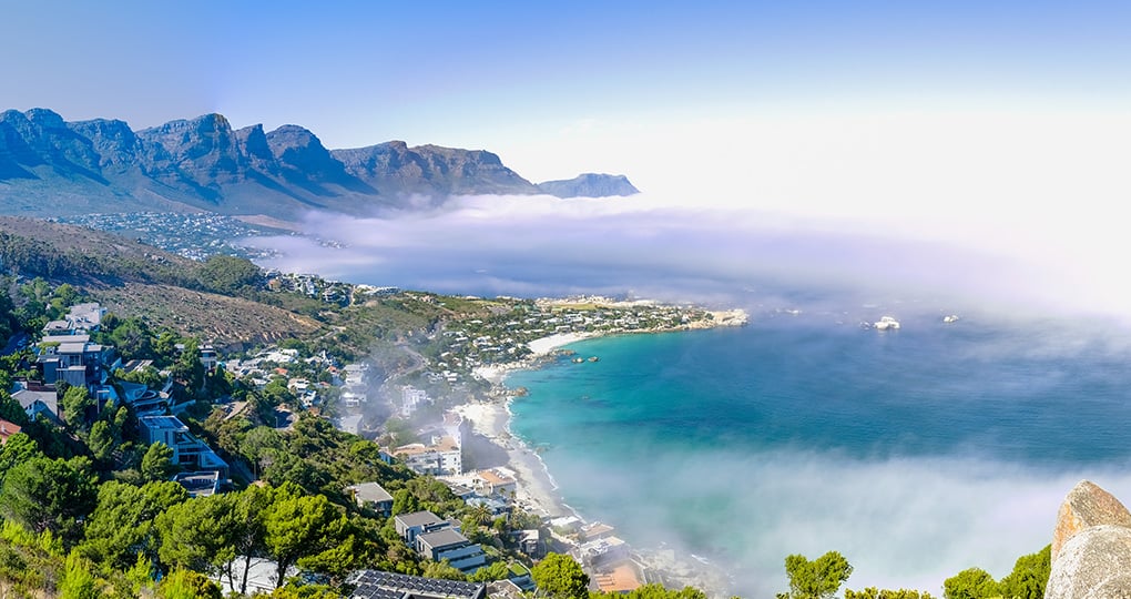 Camps Bays offers a fine white sand beach and trendy seafood restaurants