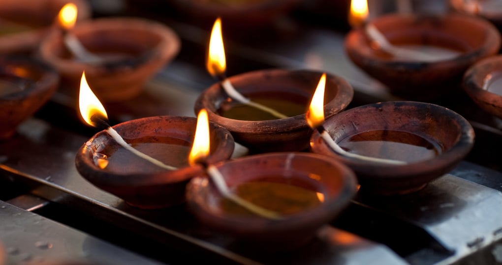 Candles at Shwedagon Pagoda Candles at Shwedagon Pagoda