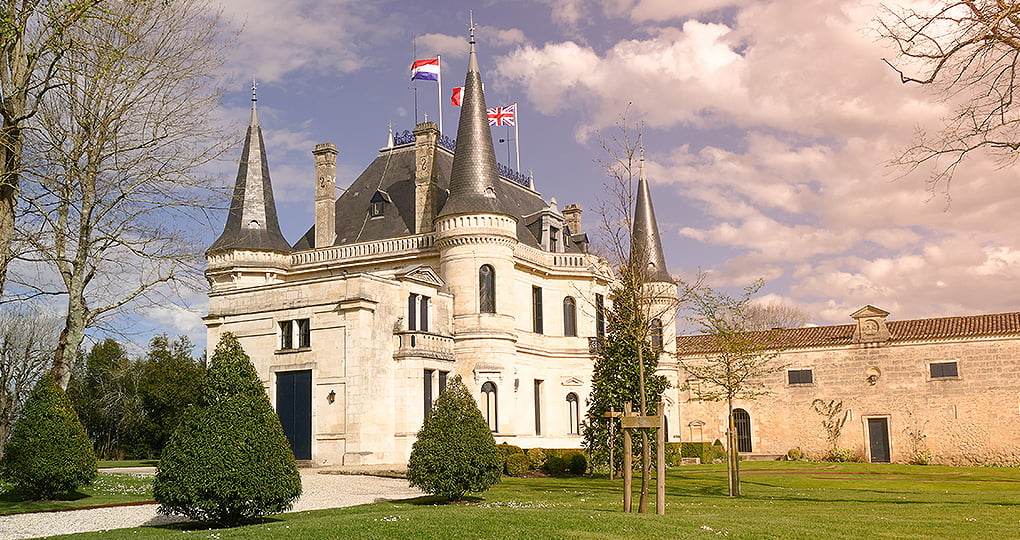Chateau in Margaux is one of five wines to achieve Premier cru (first growth) status in the Bordeaux Classification of 1855 Chateau in Margaux is one of five wines to achieve Premier cru (first growth) status in the Bordeaux Classification of 1855