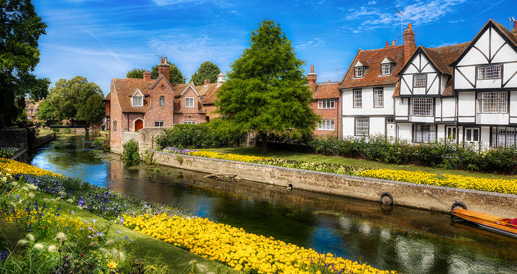 Tudor buildings in Canterbury