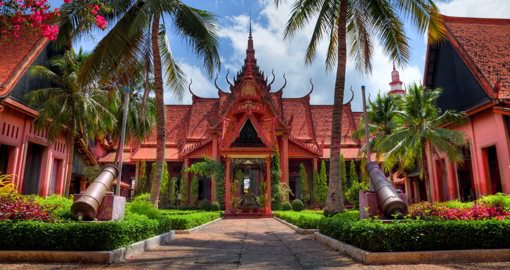 Beautiful gardens at the National Museum