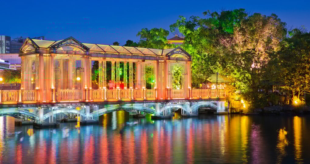 Glass bridge in Guilin Glass bridge in Guilin