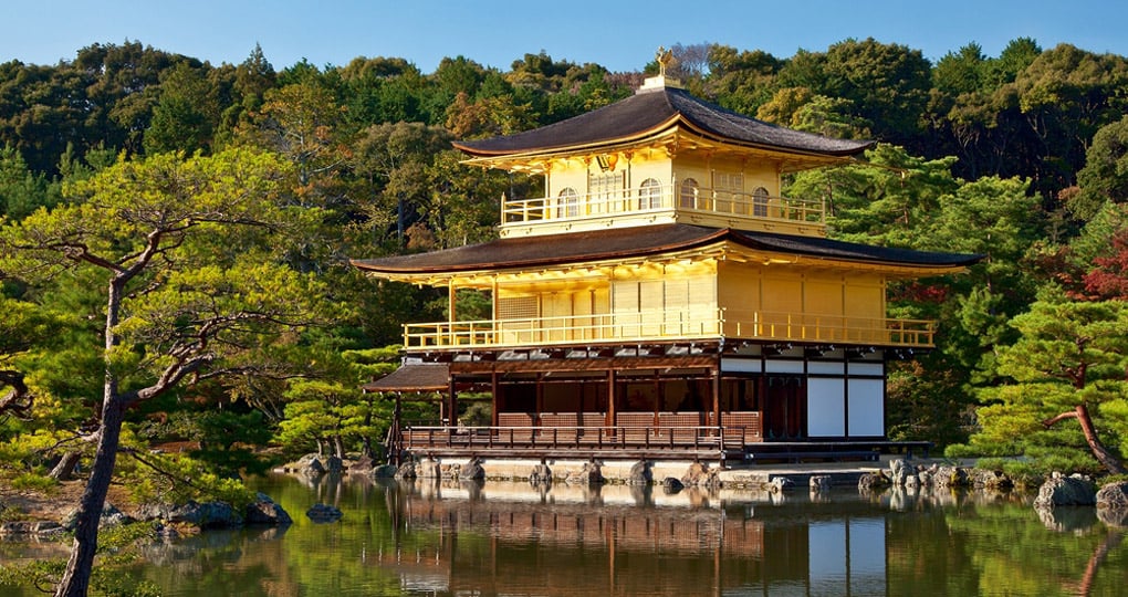 Kinkakuji Temple - The Golden Pavilion is a popular photo opportunity while on your Japanese vacation. Kinkakuji Temple - The Golden Pavilion is a popular photo opportunity while on your Japanese vacation.