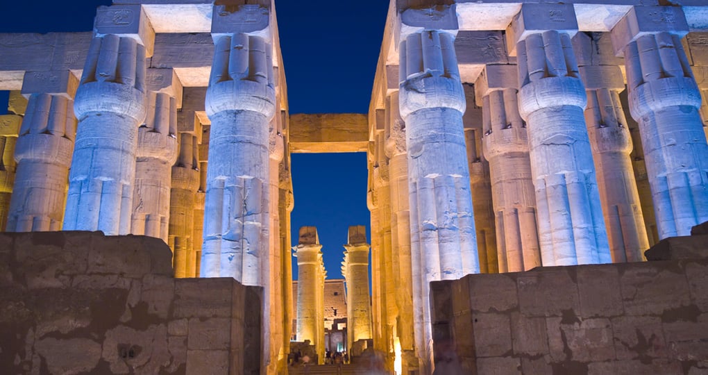 Viewing the Luxor temple at night makes for great photo opportunities on your Egypt vacation. Viewing the Luxor temple at night makes for great photo opportunities on your Egypt vacation.
