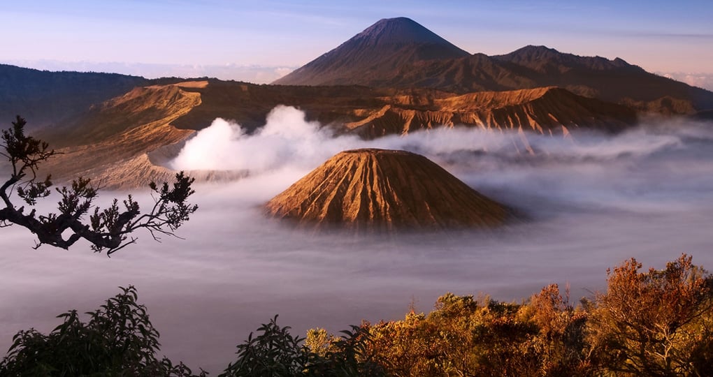 Mount Bromo within the 16km Tengger Caldera Mount Bromo within the 16km Tengger Caldera