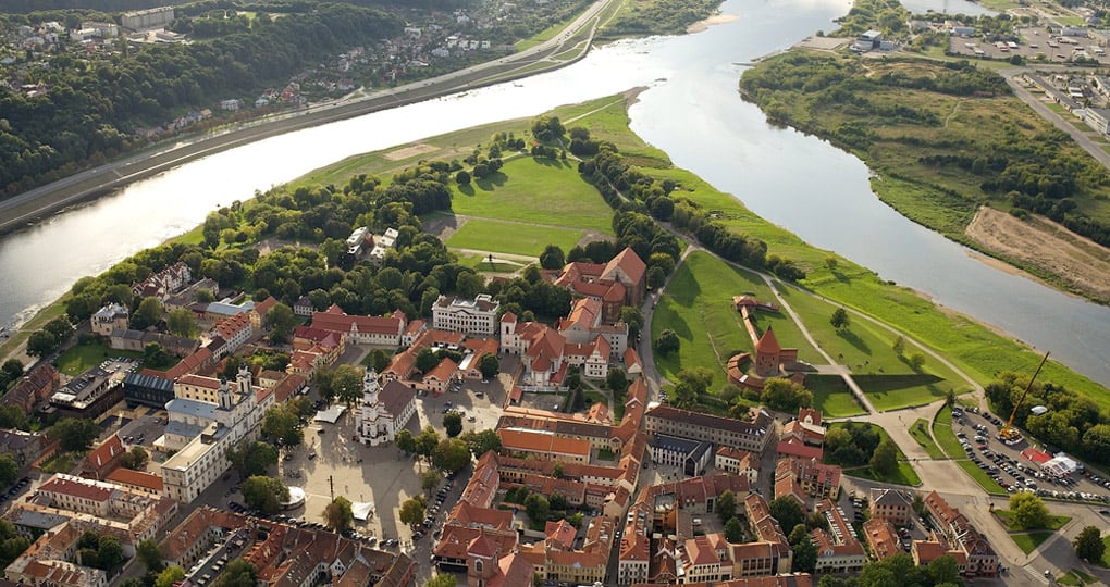 Nemunas and Neris confluence