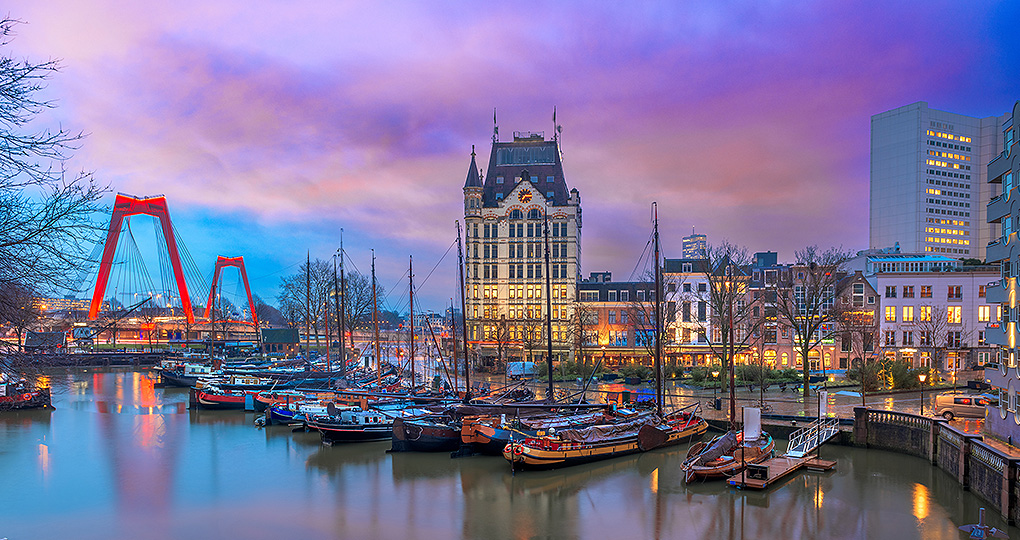 Combine entertainment and history at Oude Haven, Rotterdam's first port dating back to 1350