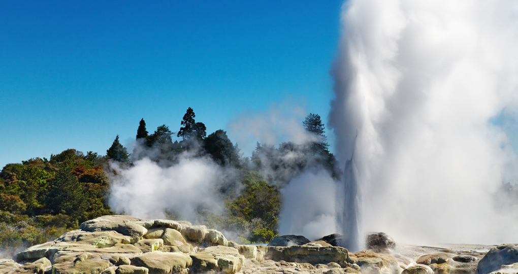 Pohutu geyser is a great photo opportunity while on your New Zealand vacation. Pohutu geyser is a great photo opportunity while on your New Zealand vacation.