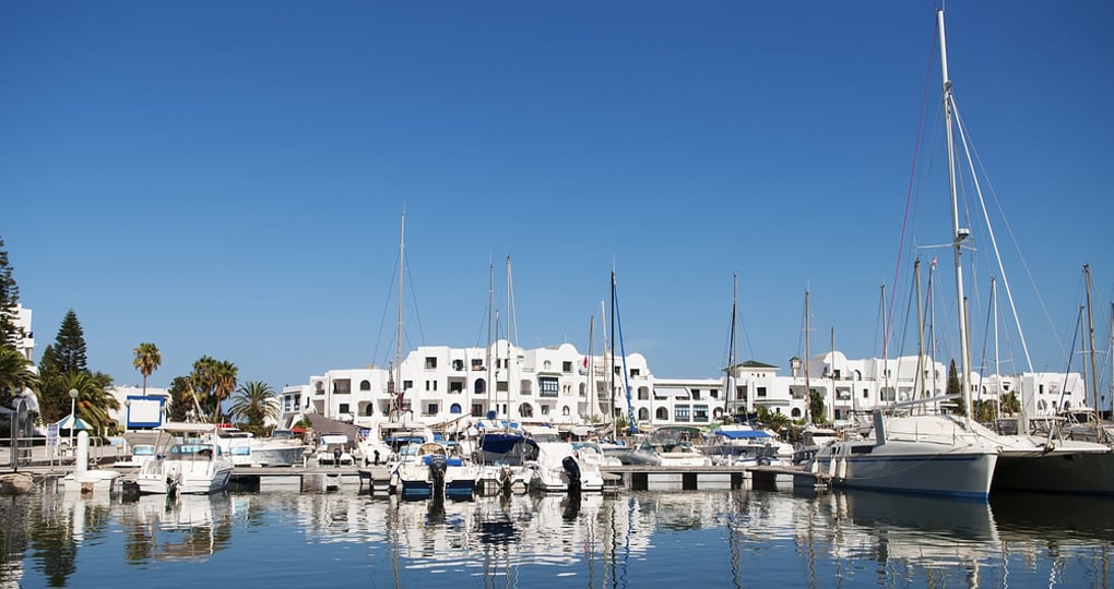 The port in Tunis The port in Tunis