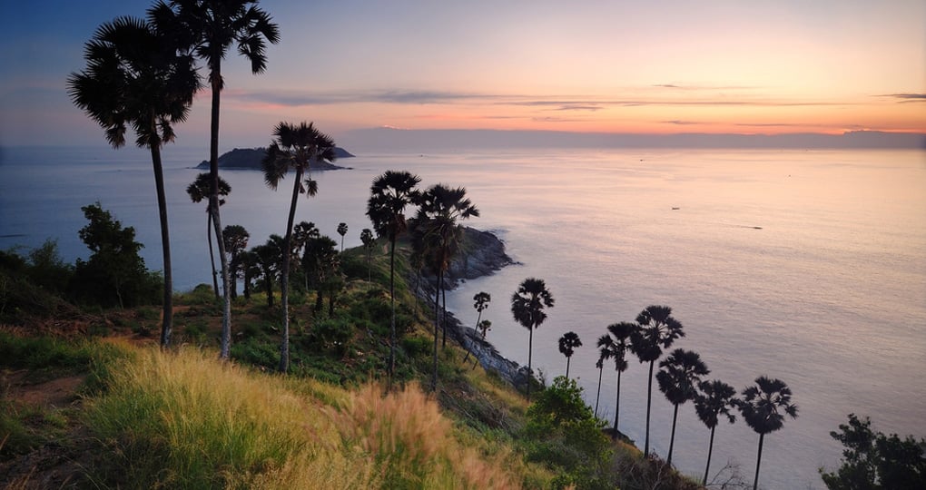 Promthep Cape extending out into the sea