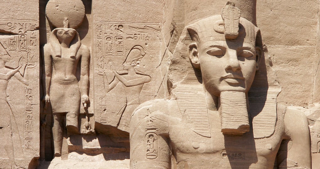 Ramses statue at Abu Simbel Ramses statue at Abu Simbel