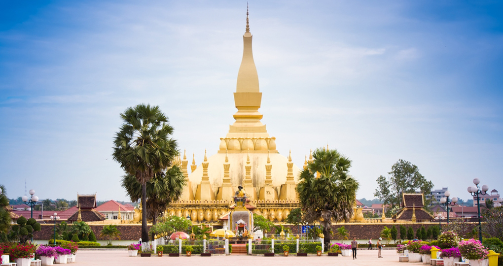 Temple in Vientiane Temple in Vientiane