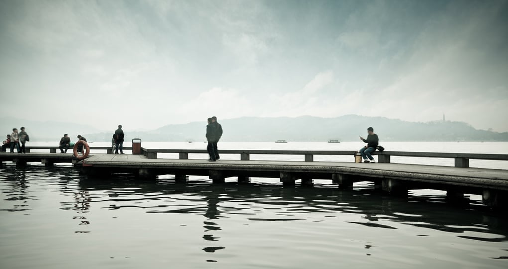 Zigzag Bridge and West Lake Zigzag Bridge and West Lake