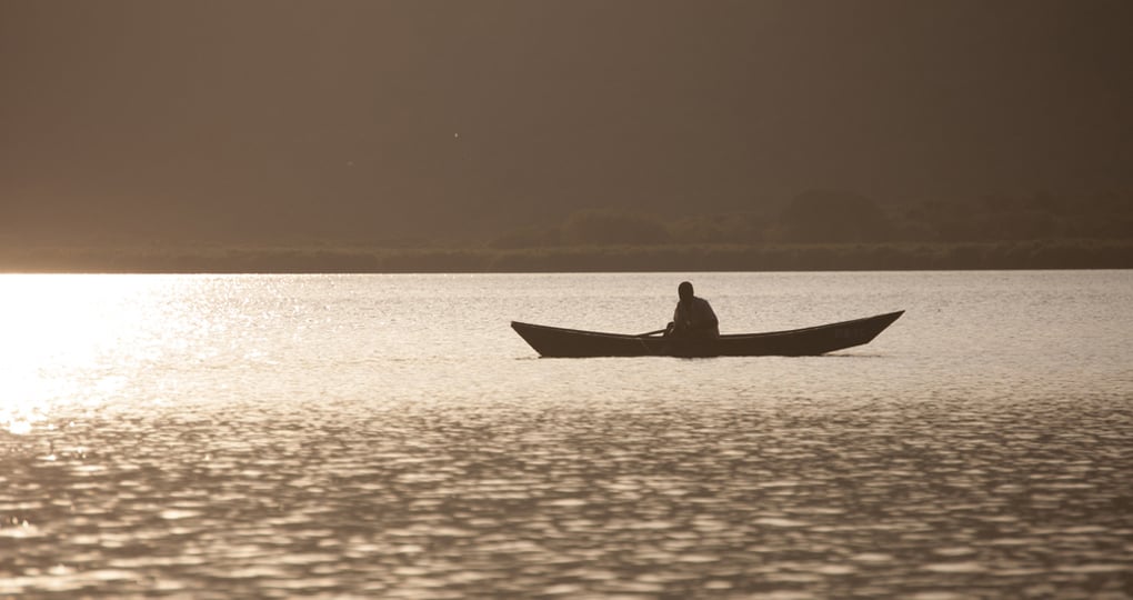 Fishing on Lake Mburu Fishing on Lake Mburu