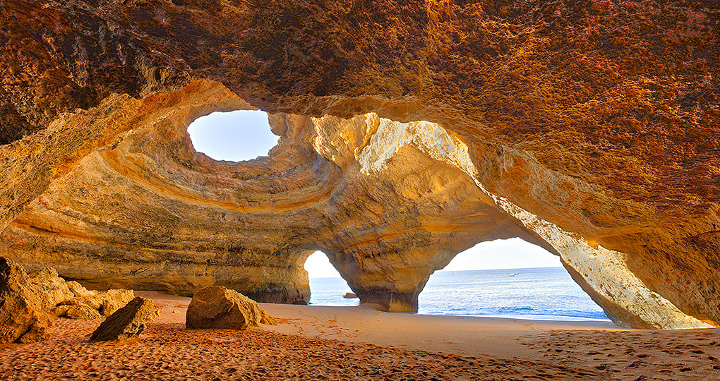 Take a boat off the mainland to stop at Benagil Cathedral, a naturally formed seaside cave