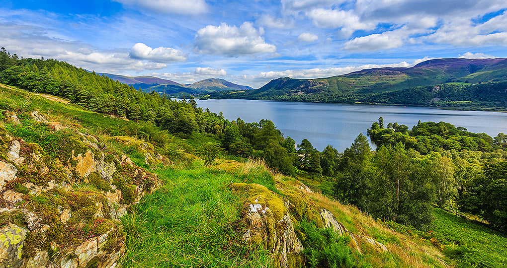 Derwentwater lake and Keswick, Lake District