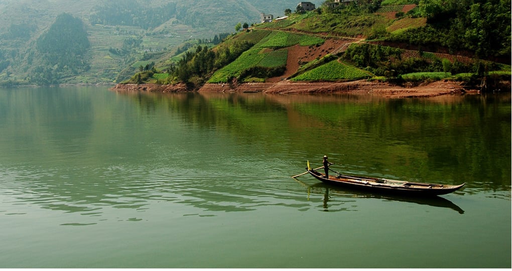 Fisherman on the Yangtze River