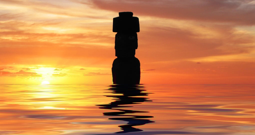 One of (Rapa Nui) Easter Islands iconics, Moai, and a highlight on all Chile vacations