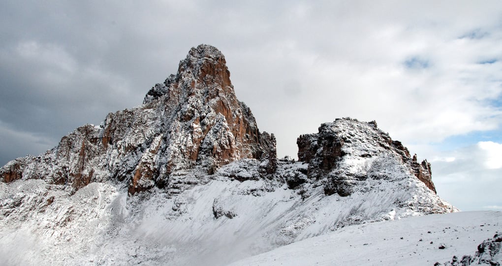 The peak of Mount Kenya