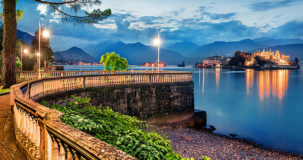 Relax by the water in the coastal town of Stresa, sitting along Lake Maggiore Relax by the water in the coastal town of Stresa, sitting along Lake Maggiore