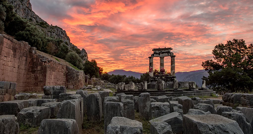 Sanctuary of Athena, Delphi, Greece Sanctuary of Athena, Delphi, Greece
