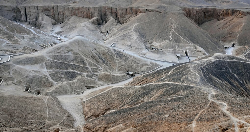 Explore tomb entrances at Thebes during your Valley of the Kings tours.
