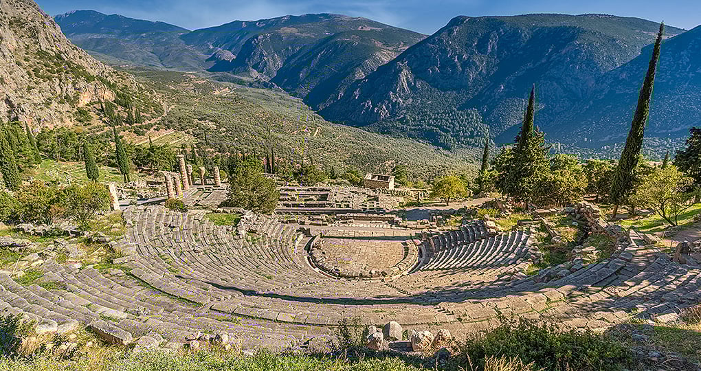 Ancient Theater, Delphi, Greece Ancient Theater, Delphi, Greece