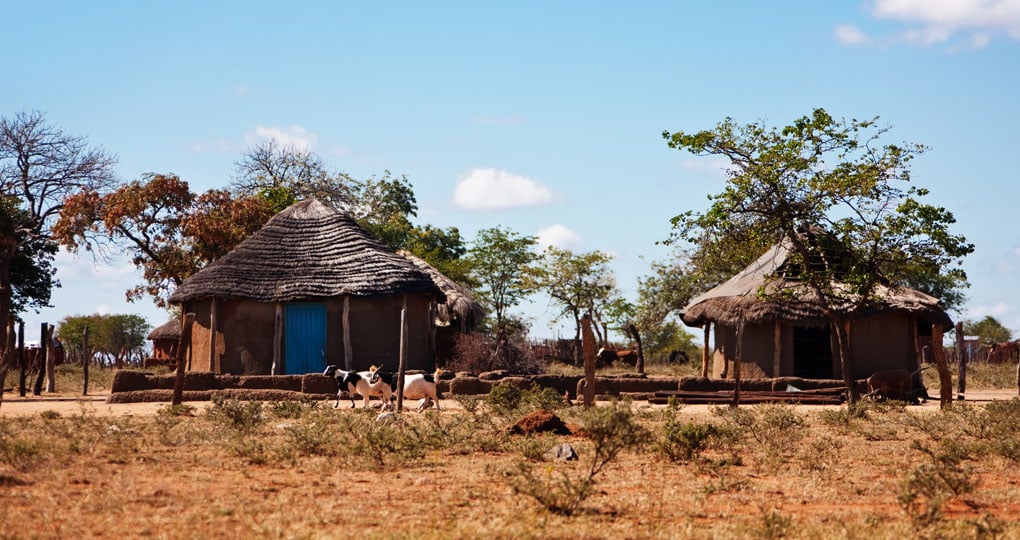 Typical household from Botswana Typical household from Botswana